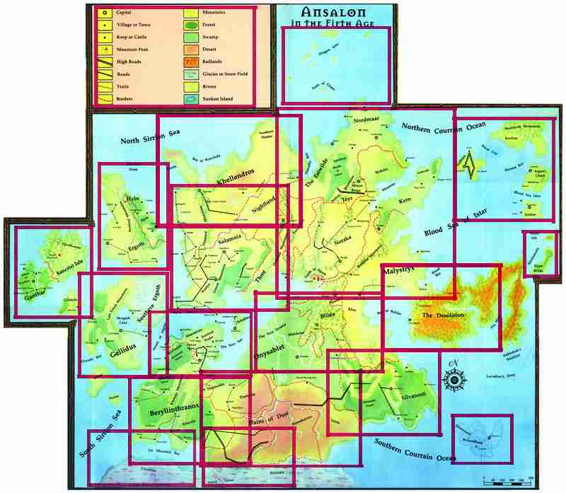 Clickable map of Ansalon